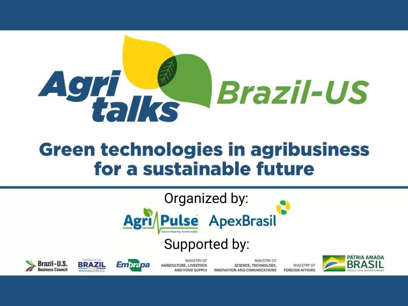 AgriTalks Brazil/USA – Green technologies in agribusiness for a sustainable future - a webinar